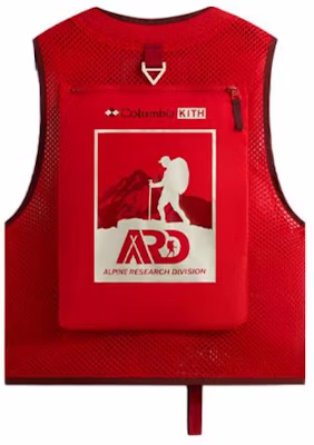 KITH x Columbia SS24 レッドロゴプリント ユーティリティベスト ユニセックスコラボレーション 2113711-691 Lookbook KITH x Columbia SS24 レッドロゴプリント ユーティリティベスト ユニセックスコラボレーション 2113711-691
