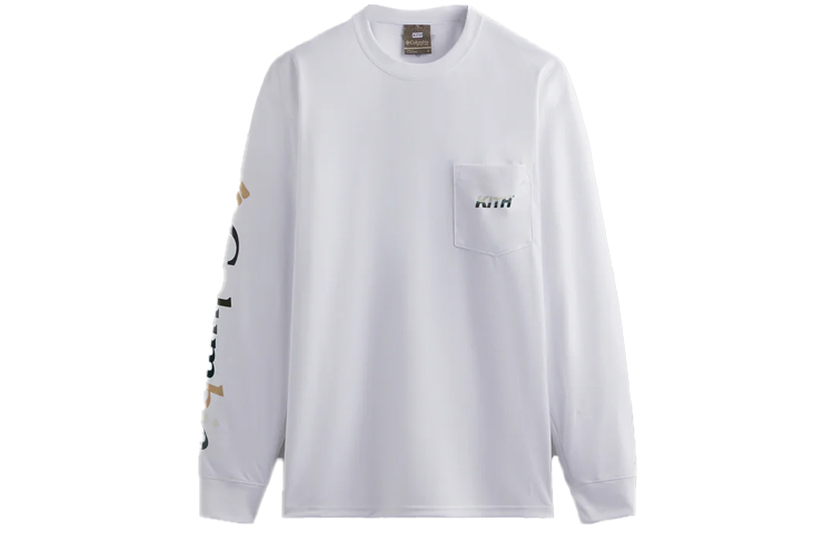 KITH Columbia White Letter Print Crewneck Long Sleeve Sweatshirt Men 2059111-100