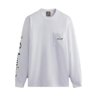 KITH Columbia White Letter Print Crewneck Long Sleeve Sweatshirt Men 2059111-100