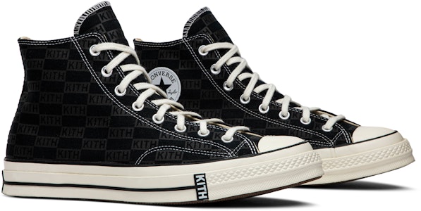 KITH x Converse Chuck 70 High 'Monogram Hitam' 165521C Cheap KITH x Converse Chuck 70 High 'Monogram Hitam' 165521C