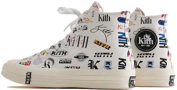 Kith x Converse Chuck 70 High '10th Anniversary - Blanco' X40552-CT219U-21S01 Purchase Kith x Converse Chuck 70 High '10th Anniversary - Blanco' X40552-CT219U-21S01