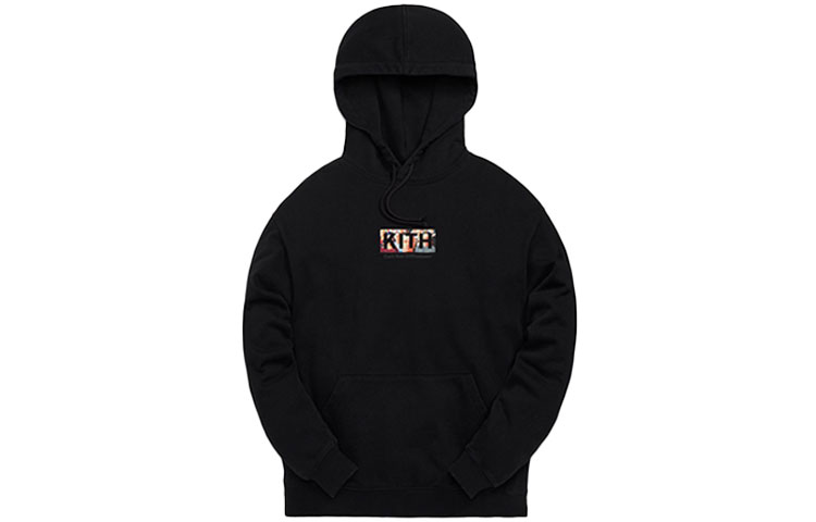 Order KITH x Curb Your Enthusiasm Black Larry Hoodie Box Logo Pullover. KHM030096-001