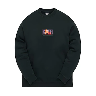 KITH Curb Your Enthusiasm Mood Logo Crewneck Sweatshirt Black Unisex KHM030098-302