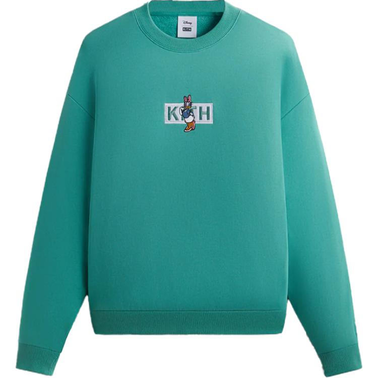 KITH Disney Cyber Monday Daisy Duck Logo Crewneck Sweatshirt Green KHM031784-313