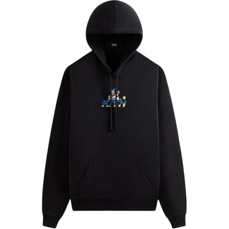 KITH Disney Donald Duck Astronaut Hoodie Black FW24 Collaboration KHM033129-001
