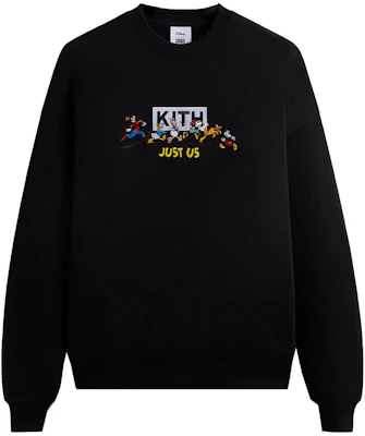 KITH x Disney FW23 Crewneck Hitam Unisex Logo & Rekaan Kartun. KHM031744-001 Order KITH x Disney FW23 Crewneck Hitam Unisex Logo & Rekaan Kartun. KHM031744-001