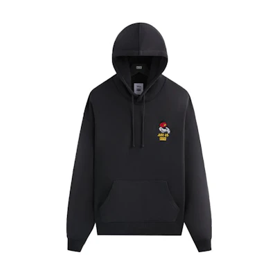 KITH Disney FW23 Black Oversized Hoodie with Front Embroidery Unisex KHM031751-001