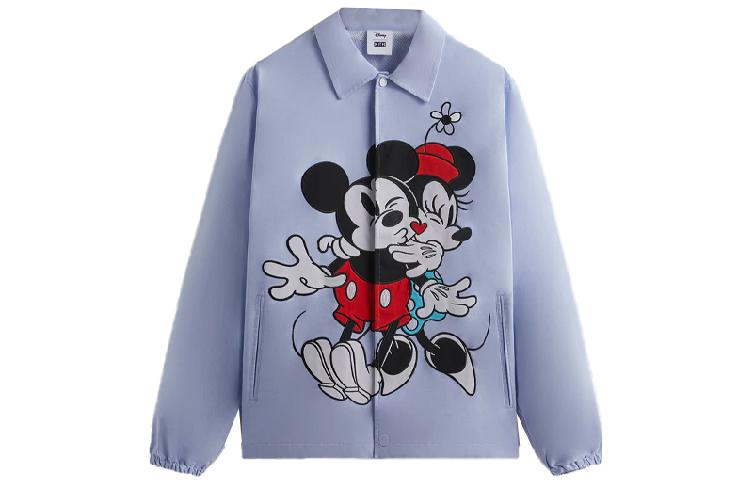 KITH Disney FW23 Light Purple Cartoon Knit Collared Jacket Unisex KHM031713-483