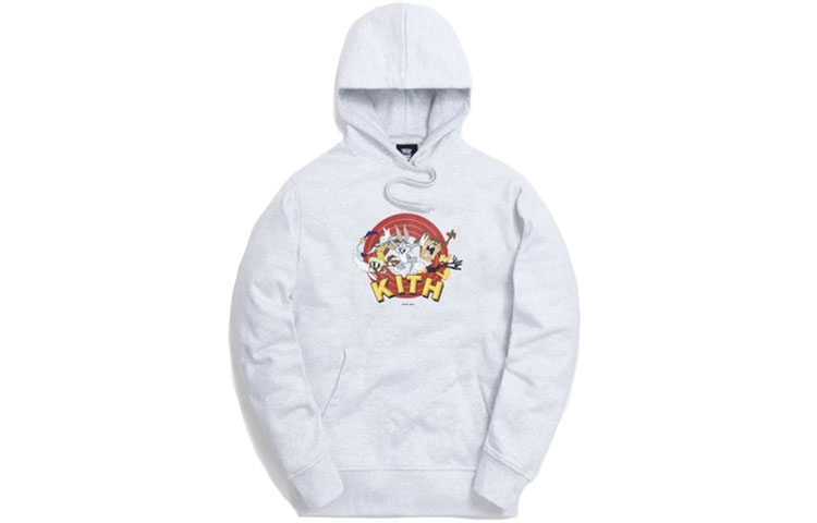 KITH Looney Tunes Bugs Bunny Hoodie Unisex Long Sleeve - Gray KH2497-103
