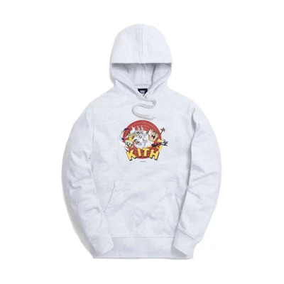 KITH Looney Tunes Bugs Bunny Hoodie Unisex Long Sleeve - Gray KH2497-103