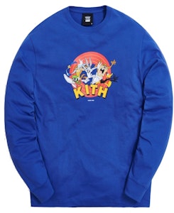 KITH x Looney Tunes That's All Folks Camiseta Manga Larga Azul Order KITH x Looney Tunes That's All Folks Camiseta Manga Larga Azul