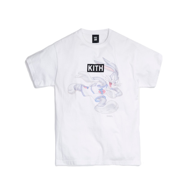 Order KITH x 疯狂兔子 Tunesquad 复古白色T恤