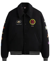 KITH x Marvel SS23 Logo Embroidered X-Men Patch Button-Up Jacket Black Unisex KHM010316-001 KITH x Marvel SS23 Logo Embroidered X-Men Patch Button-Up Jacket Black Unisex KHM010316-001