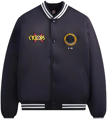 KITH x Marvel SS23 X-Men Cyclops 黑色緞面尼龍飛行外套 男女款 KHM010321-432 Buy KITH x Marvel SS23 X-Men Cyclops 黑色緞面尼龍飛行外套 男女款 KHM010321-432
