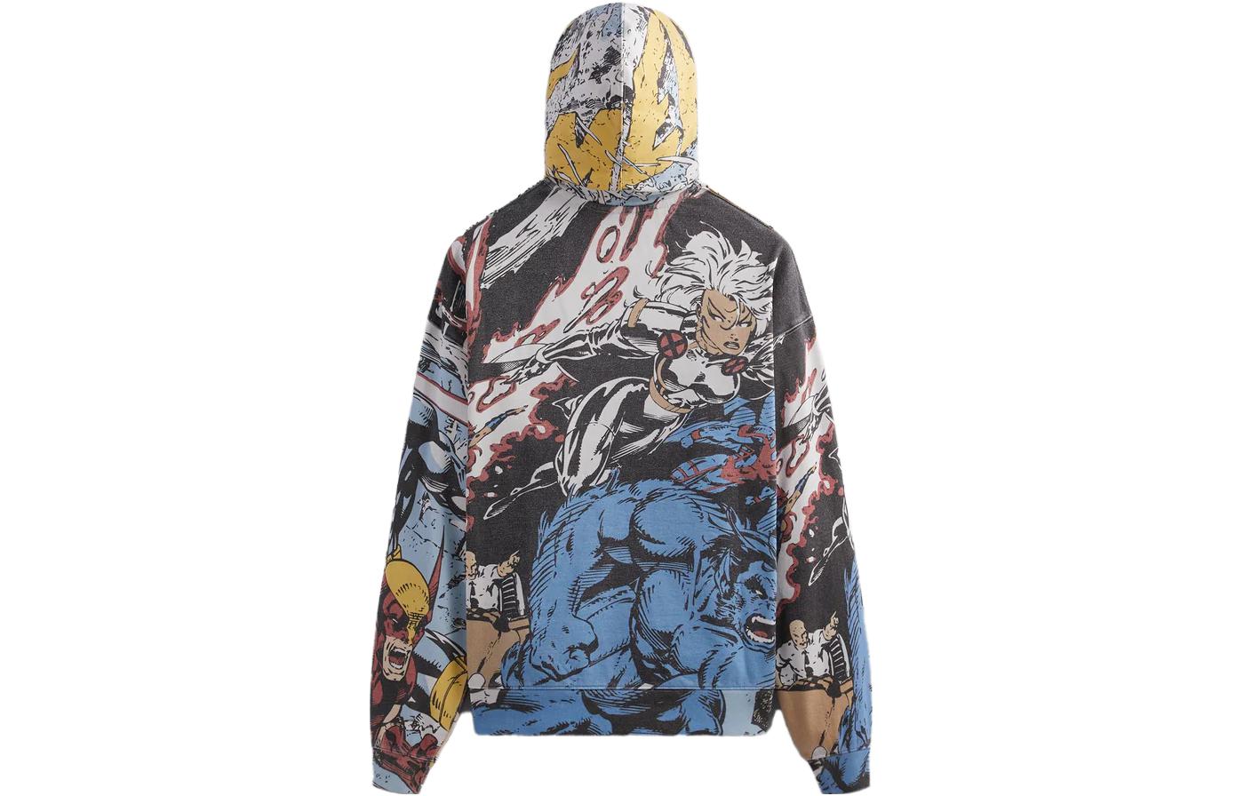 KITH Marvel SS23 X-Men Vintage Cartoon Logo Pullover Hoodie White Unisex KHM031371-101