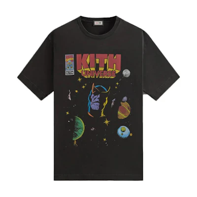 KITH Marvel SS24 85th Anniversary Retro Tee Unisex Black. KHM032508-001