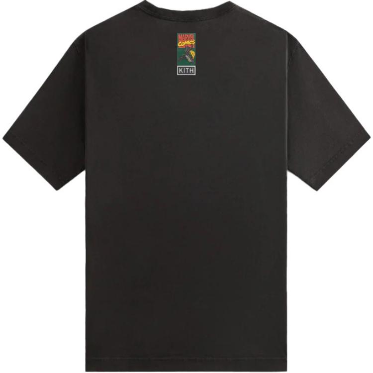 Lookbook 키스 x 마블 SS24 85주년 레트로 티셔츠 유니섹스 블랙. KHM032508-001