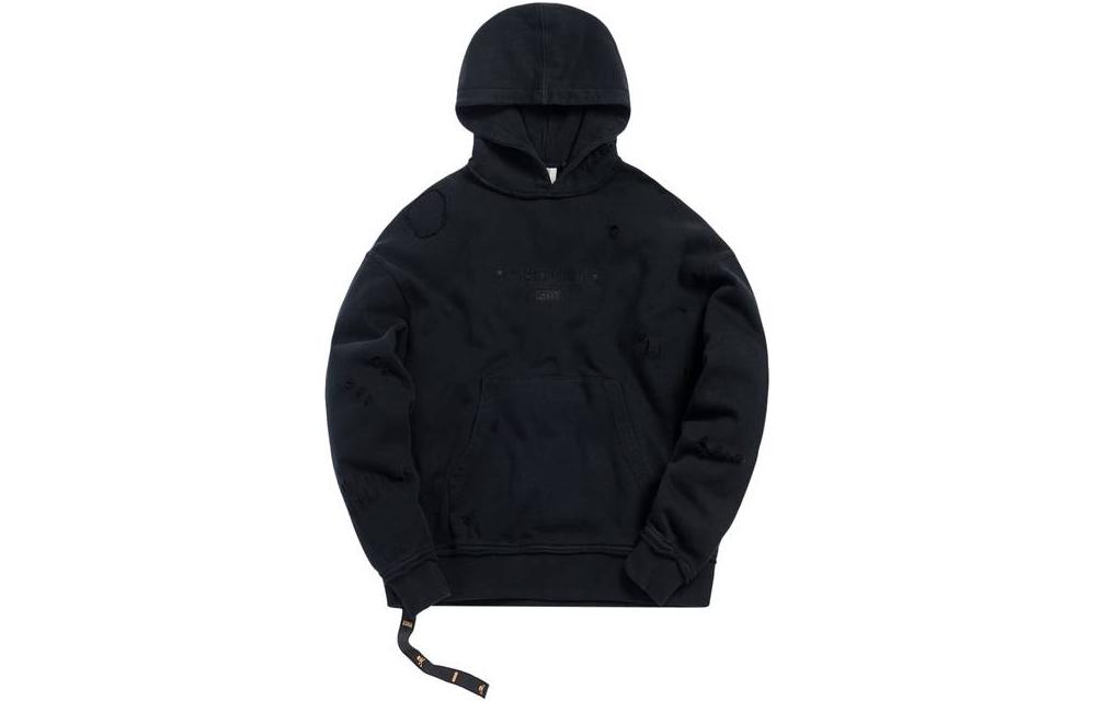 KITH MMW Black Hoodie Pullover Long Sleeve Sweater KH2254-100