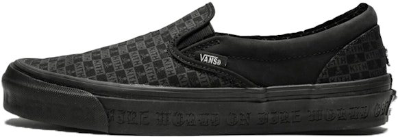 KITH x Mastermind World x Vans OG Classic Slip-On LX 'Black' VN0A32QNS5K KITH x Mastermind World x Vans OG Classic Slip-On LX 'Black' VN0A32QNS5K