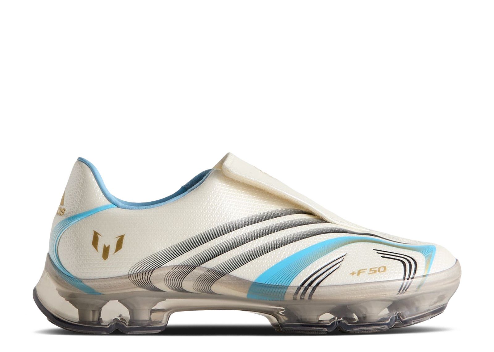Kith Messi adidas F50 Inframe With Trading Card 'Off White Clear Blue Gold'