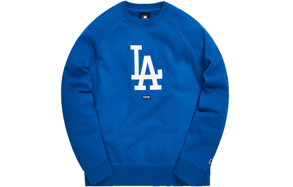 KITH MLB Dodgers Crewneck Sweatshirt Unisex Blue kh2466-109