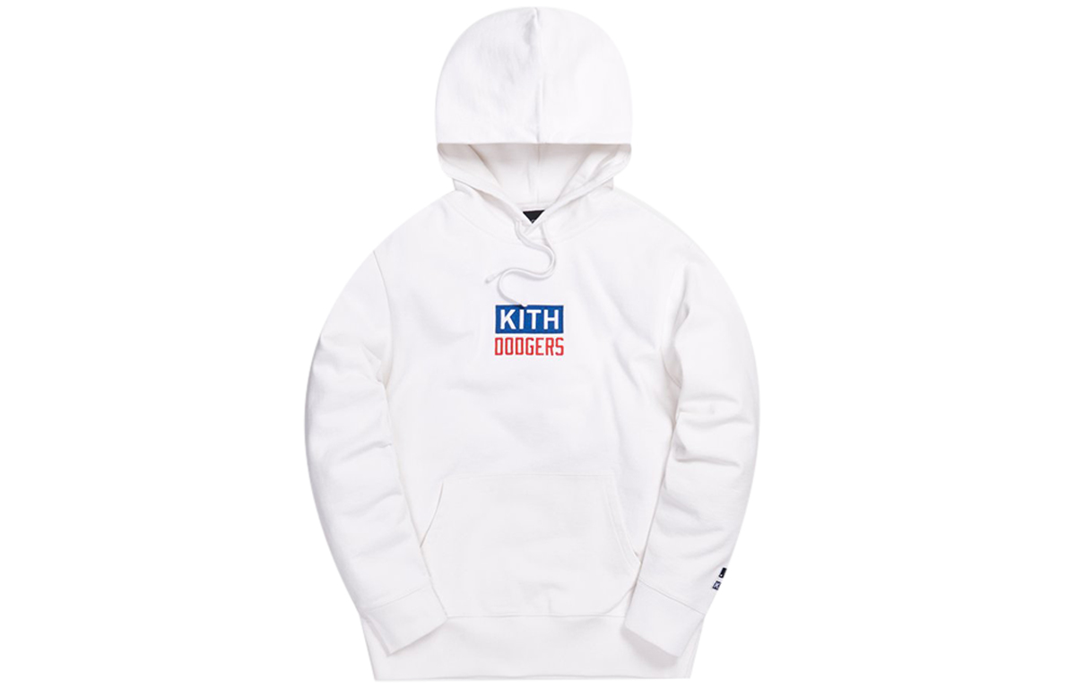 KITH MLB Hoodie Los Angeles Dodgers White Unisex Collaboration kh2458-101