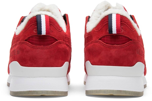 KITH x Moncler x ASICS Gel Lyte 3 'Merah' HK730-2323 Details for KITH x Moncler x ASICS Gel Lyte 3 'Merah' HK730-2323