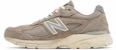 Kith x New Balance 990v4 Buatan USA 'Kelabu Krim' U990KT4