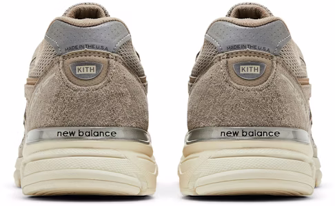 키쓰 x 뉴발란스 990v4 메이드 인 USA '그레이 크림' U990KT4 Details for 키쓰 x 뉴발란스 990v4 메이드 인 USA '그레이 크림' U990KT4