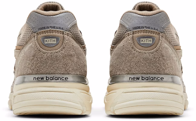 Kith x New Balance 990v4 Made in USA 'Grey Cream' U990KT4 Details for Kith x New Balance 990v4 Made in USA 'Grey Cream' U990KT4