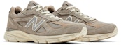 Cheap Kith x New Balance 990v4 Buatan USA 'Kelabu Krim' U990KT4