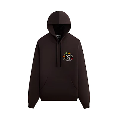 KITH New York Botanical Garden SS24 Brown Logo Hoodie Casual Pullover KHM032118-211