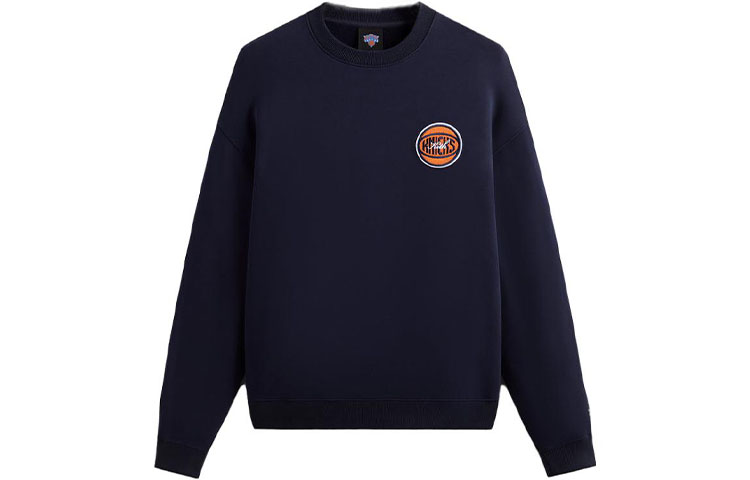 KITH New York Knicks FW23 Logo Crewneck Sweatshirt Unisex - Navy Blue KHM031644-413