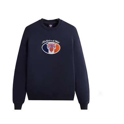 KITH New York Knicks FW23 Navy Crewneck Sweatshirt Unisex khm031647-413