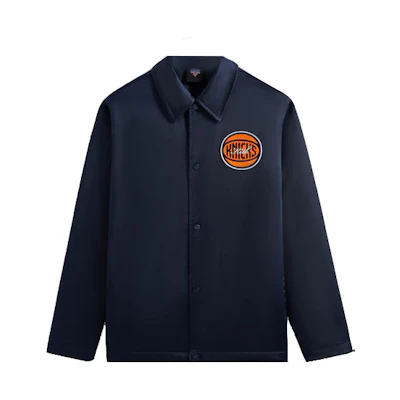 KITH New York Knicks FW23 Navy Embroidered Logo Snap-Button Jacket Unisex khm010424-413