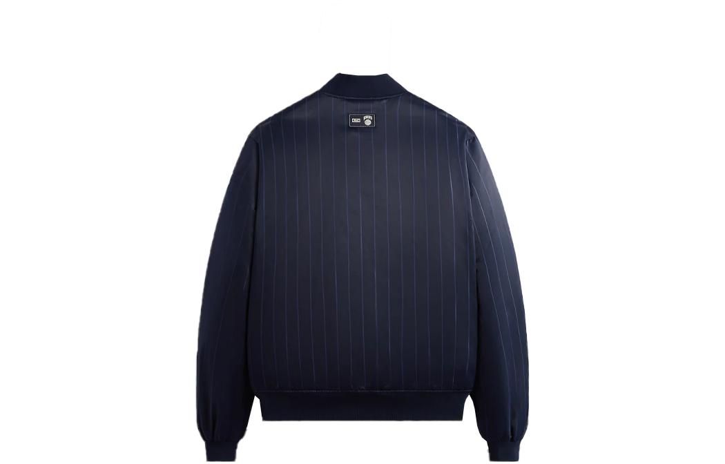 Lookbook KITH x New York Knicks FW23 Jaket Satin Pinstripe Unisex Biru Tua khm010422-413 KHM010422-413