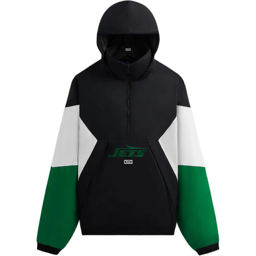 KITH NFL Black Hoodie Long Sleeve Casual Sweatshirt KHM010726-001