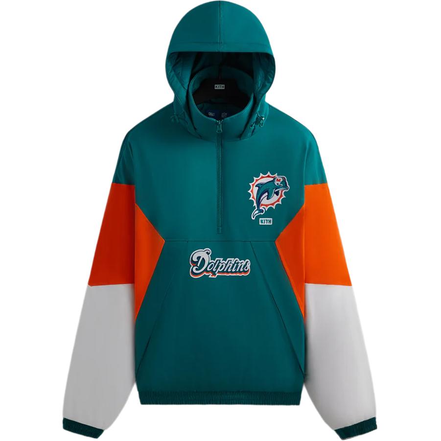 KITH NFL Colorblock Hoodie Teal KHM010682-380