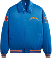KITH x NFL FW23 Chargers Satin Bomber Jacket Blue - Logo Patch & Allover Print KHM010438-5004 KITH x NFL FW23 Chargers Satin Bomber Jacket Blue - Logo Patch & Allover Print KHM010438-5004