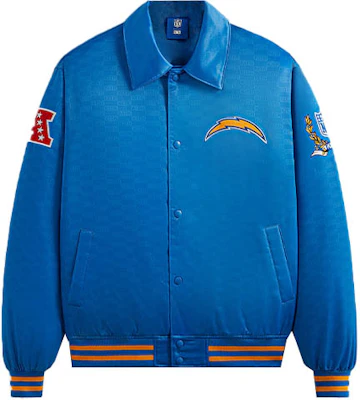 KITH x NFL FW23 聖地牙哥電光藍色緞面棒球外套 - 標誌貼布&滿版印花 KHM010438-5004 Buy KITH x NFL FW23 聖地牙哥電光藍色緞面棒球外套 - 標誌貼布&滿版印花 KHM010438-5004