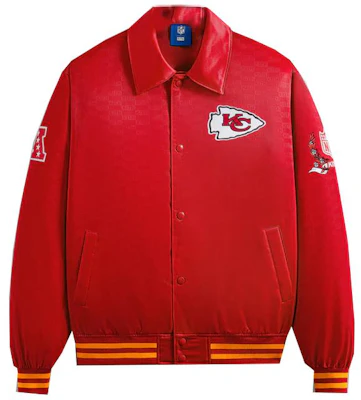 KITH x NFL FW23 酋長隊紅色緞面棒球外套 - 酋長隊標誌設計 男女適用 KHM010453-635 Buy KITH x NFL FW23 酋長隊紅色緞面棒球外套 - 酋長隊標誌設計 男女適用 KHM010453-635