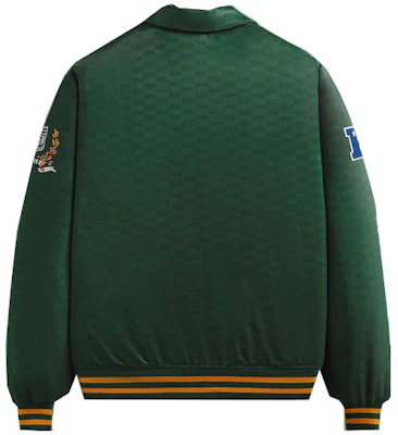 키스 x NFL FW23 패커스 새틴 봄버 자켓 그린 유니섹스 자수 로고 KHM010450-383 Lookbook 키스 x NFL FW23 패커스 새틴 봄버 자켓 그린 유니섹스 자수 로고 KHM010450-383