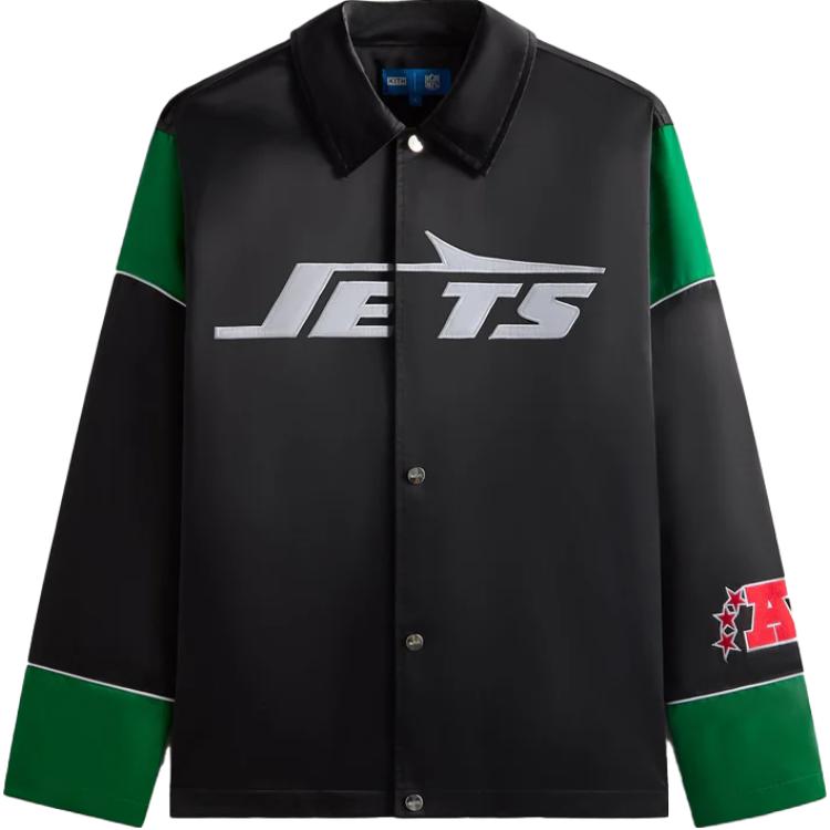 KITH NFL FW24 Black Logo Long-Sleeve Jacket KHM010727-001