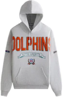 KITH x NFL FW24 Dolphins Nelson Hoodie Light Gray Casual Cotton Sweatshirt KHM032679-002 KITH x NFL FW24 Dolphins Nelson Hoodie Light Gray Casual Cotton Sweatshirt KHM032679-002