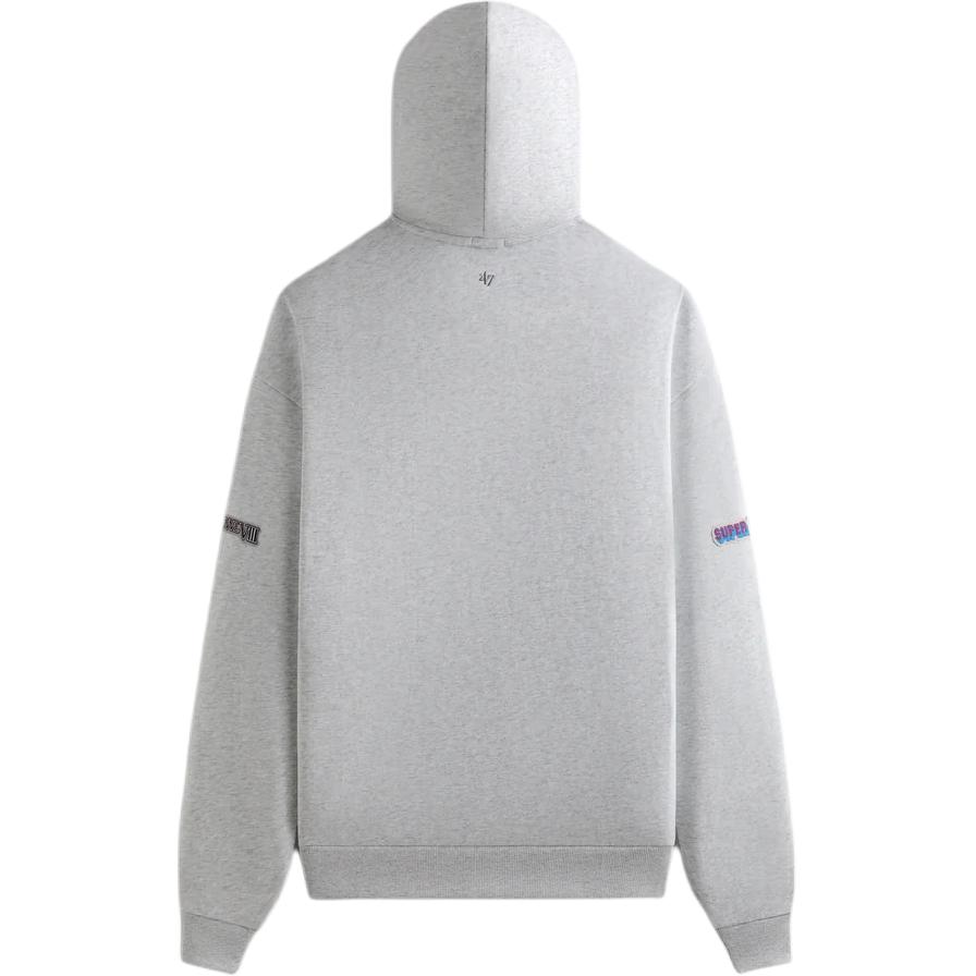 Lookbook KITH x NFL FW24 Dolphins Nelson Hoodie Light Gray Casual Cotton Sweatshirt KHM032679-002