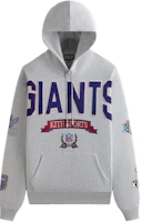 KITH x NFL FW24 Giants Nelson Hoodie Pullover in Light Grey KHM032675-002 KITH x NFL FW24 Giants Nelson Hoodie Pullover in Light Grey KHM032675-002