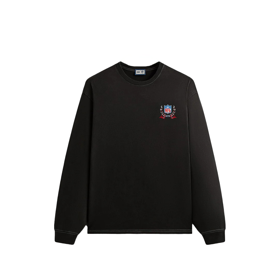 KITH NFL Giants FW24 Black Crewneck Sweatshirt khm032690-001