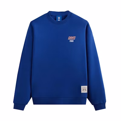 KITH NFL Giants Helmet Vintage Crewneck Sweatshirt Blue Unisex KHM031623-412