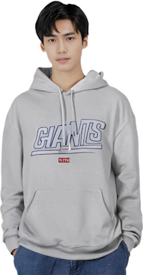 KITH x NFL Giants Laurel Hoodie Grey Unisex Embroidered Logo Pullover KHM031625-002 Purchase KITH x NFL Giants Laurel Hoodie Grey Unisex Embroidered Logo Pullover KHM031625-002