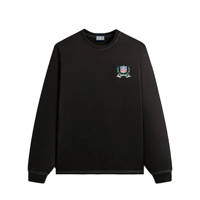 KITH NFL Jets FW24 Retro Pullover Crewneck Sweatshirt Black () khm032861-001